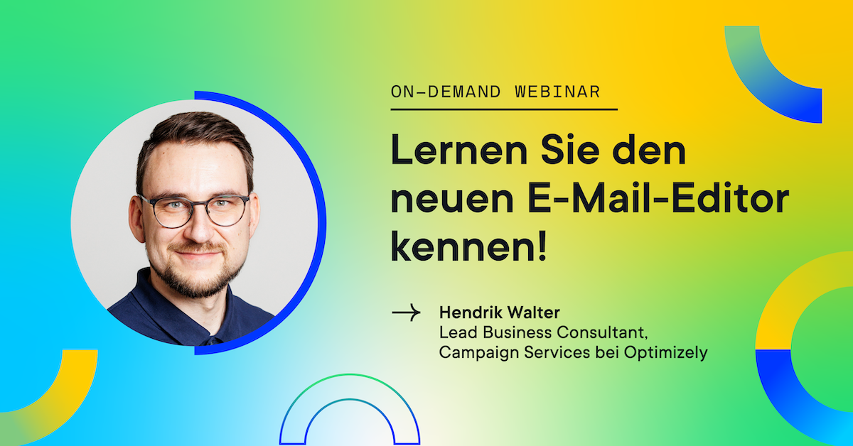 On-Demand Webinar: Neue E-Mail-Editor Header Bild